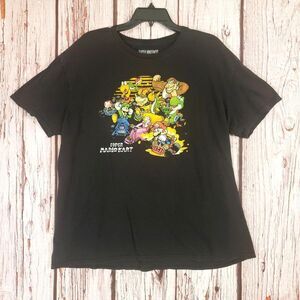 Super Nintendo Mario Kart Bowser Videogame XXL T-Shirt Mens Black Cotton Crew